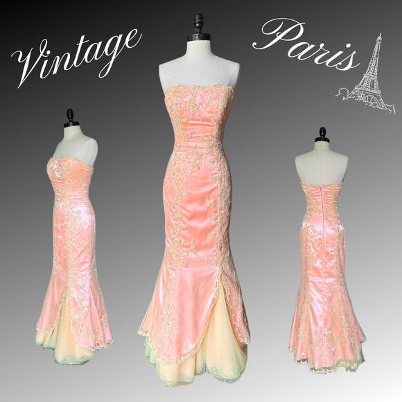 Vintage Y2K Fairy Fae Prom Dress Mermaid Fantasy SpecialOccasion Summer Wedding - Picture 1 of 12